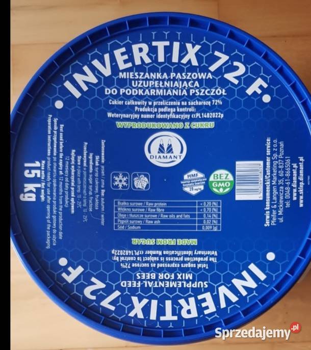 Invertix 72F Pokarm Syrop do dokarmiania pszczół Ogród Sanka sprzedam