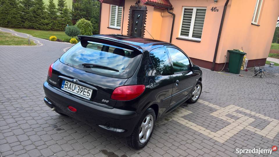 Peugeot 206 14 Benzyna 2d Czarny Alufelgi 200700km Augustów
