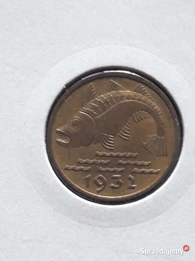 10 Fenigów Wolne Miasto Gdańsk 1932 r 1 UNC Konin