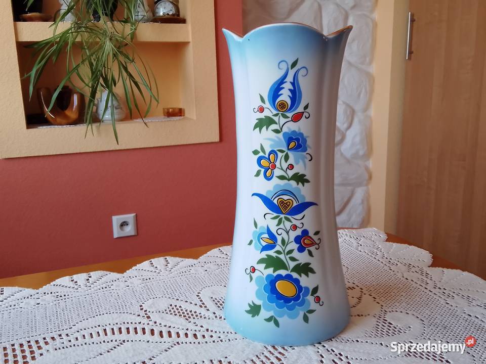 Wazon Lubiana z wzorem kaszubskim Wazony śląskie Sosnowiec
