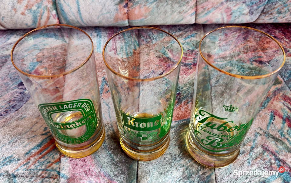 Tuborg Kronenbourg Heineken 3 szklanki do piwa Lublin