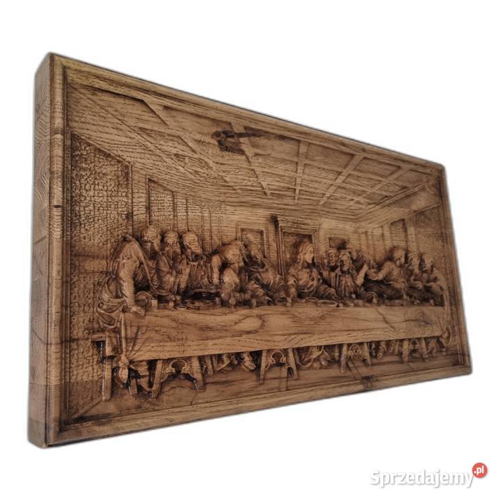 Drewniany obraz Ostatnia Wieczerza rzeźba która Malechowo sprzedam