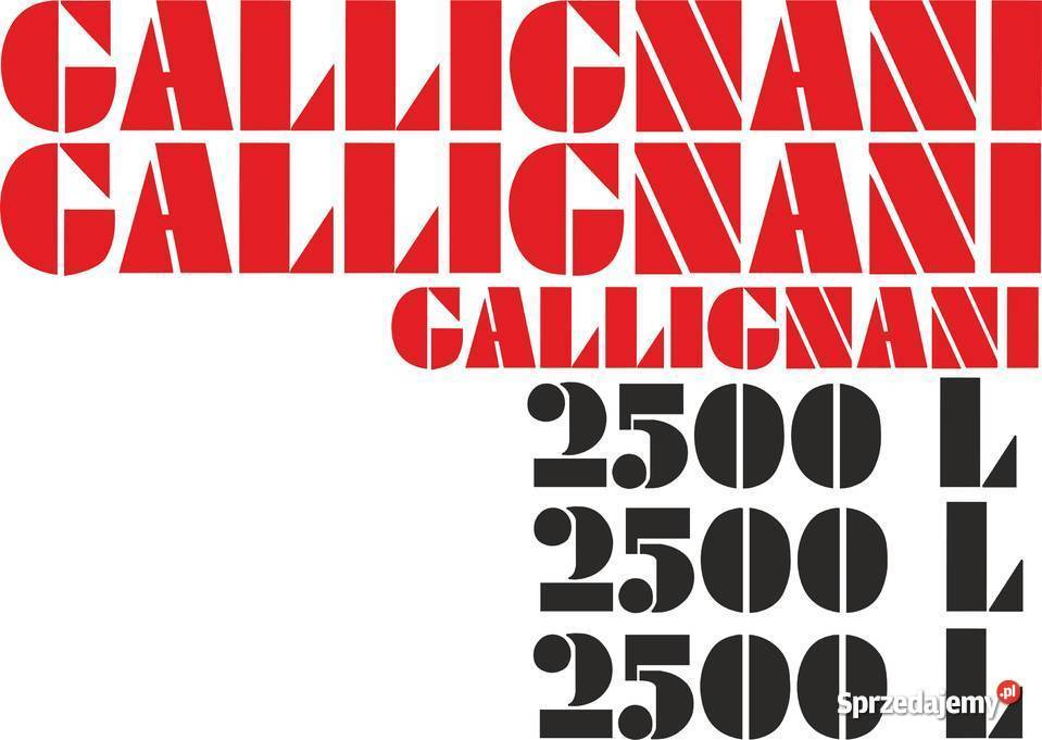 naklejki gallignani 2500l kujawsko-pomorskie Jeżewo sprzedam