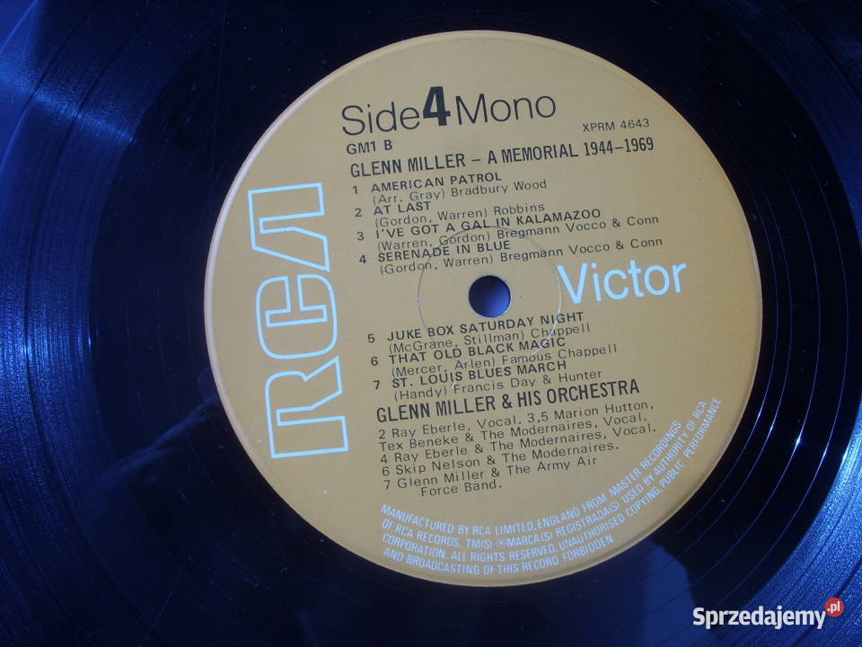 Jazz lp GLENN MILLER HIS ORCHESTRA 2 PLYTY Wołów