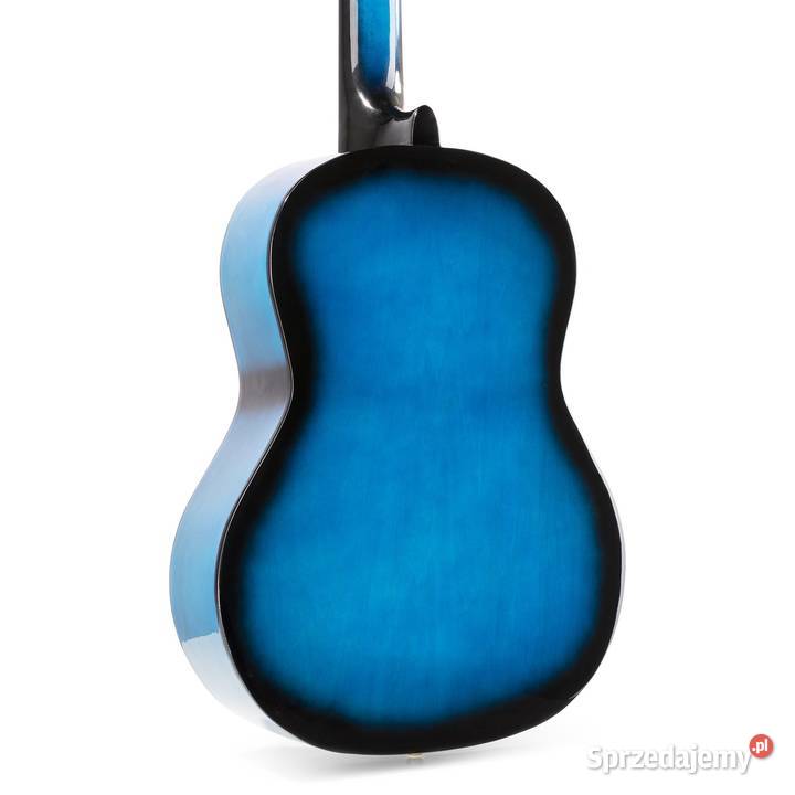 Zestaw Gitara Klasyczna Niebieska pokrowiec i Poznań