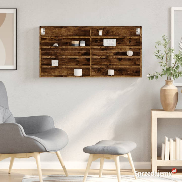 Witryna przydymiony dąb 100x85x50 materiał Warszawa sprzedam
