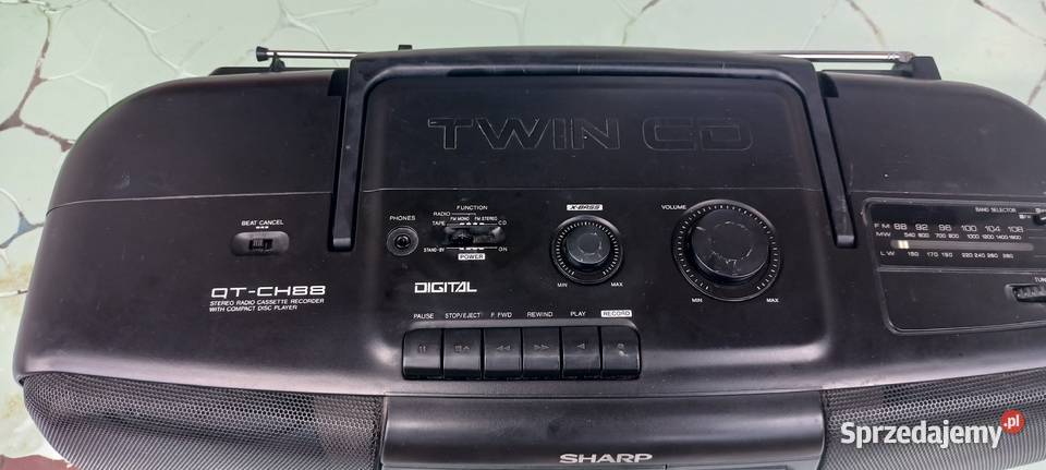 sharp QtCH88 radiomagnetofon z podwójnym Cd Sędziszów