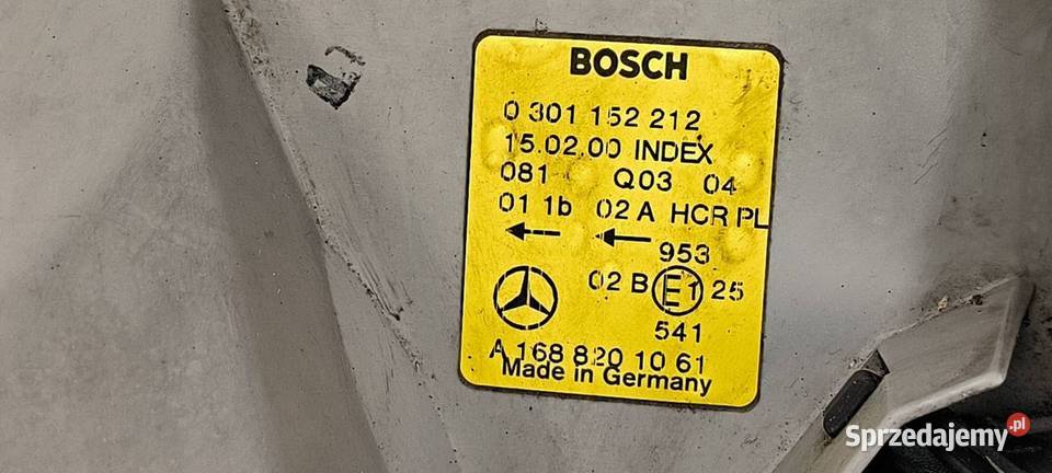 LAMPA PRAWA PRZÓD MERCEDES BENZ A 140 Pozostałe kujawsko-pomorskie Lipno sprzedam