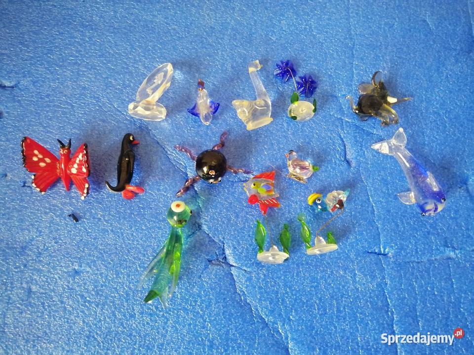 figurki szklane zestaw