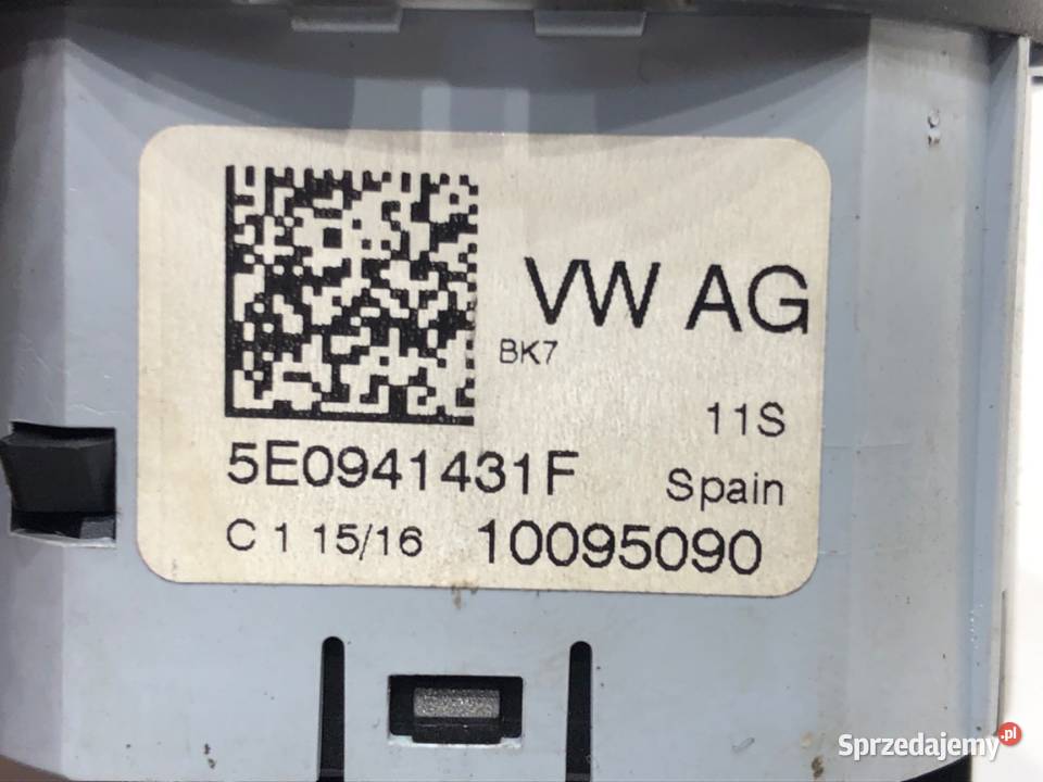 WŁĄCZNIK ŚWIATEŁ SKODA FABIA III 5E0941431F podkarpackie sprzedam