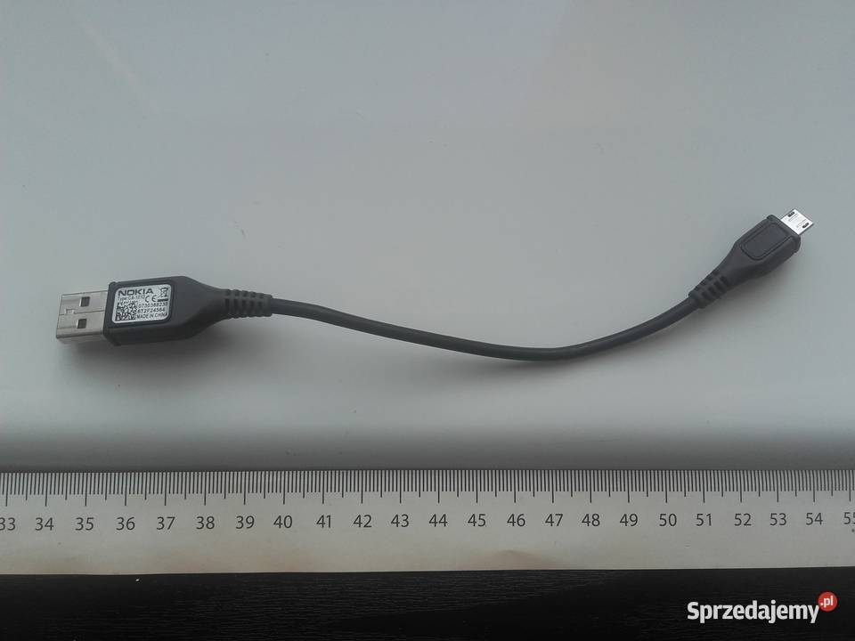 Kabel Nokia microUSB używany sprawny krótki 20 kujawsko-pomorskie Bydgoszcz