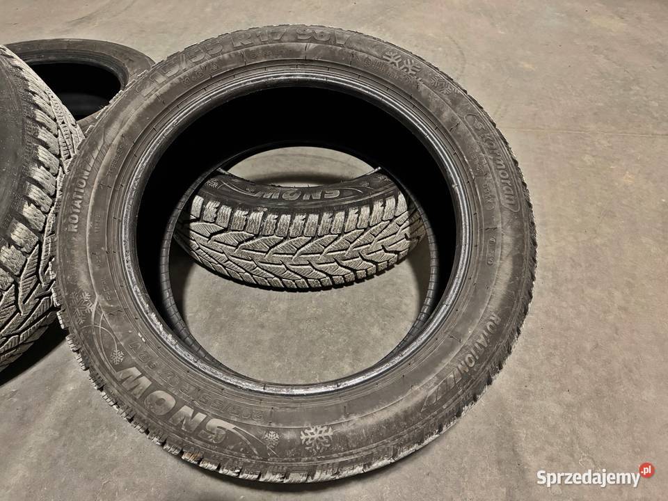 Opony zimowe 21555R17 Kormoran 6mm kpl 4 sztuk 215 Motoryzacja