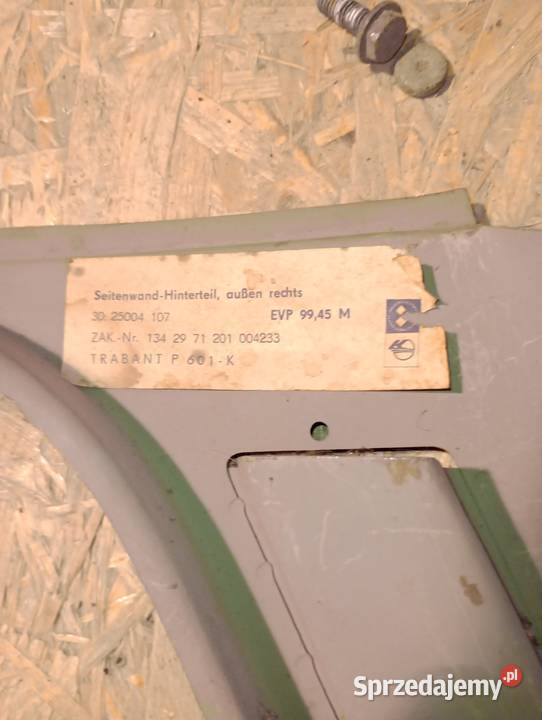 NOWA część ściany bocznej tylnej prawa i lewa mazowieckie