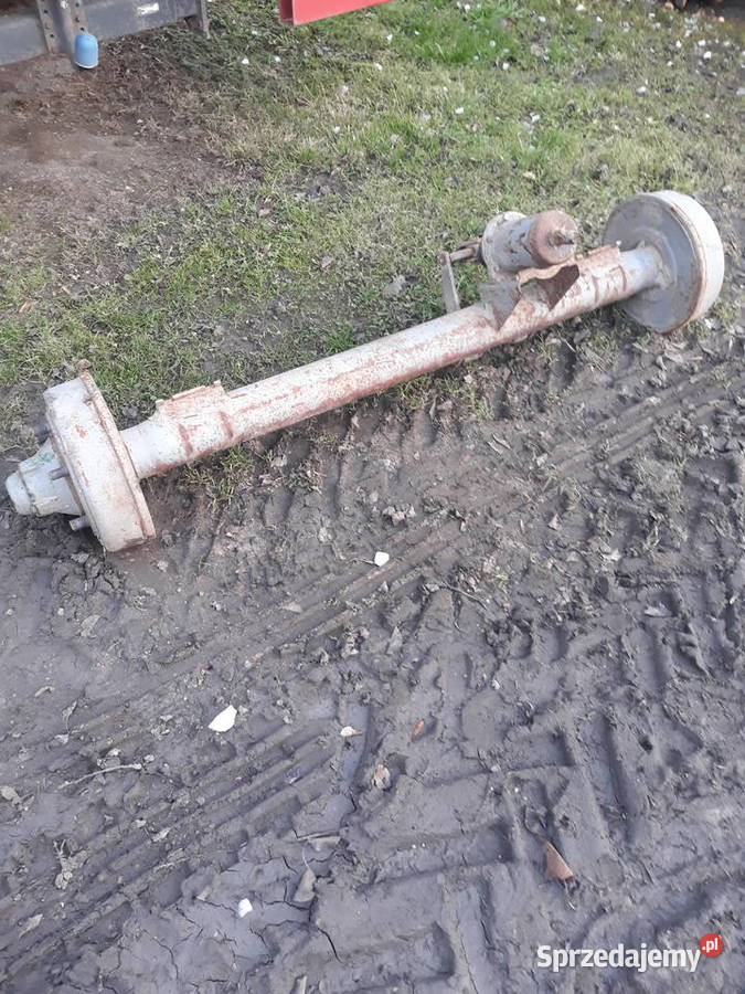 Oś z hamulcami przyczepa rozrzutnk Jasło