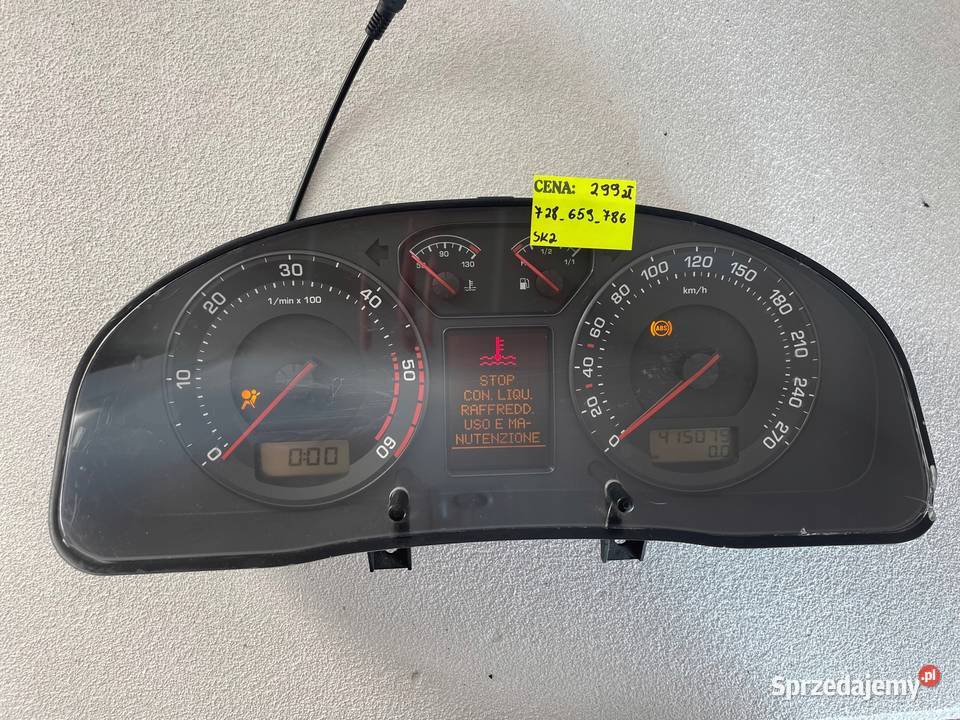 LICZNIK ZEGARY SKODA FABIA II III ROOMSTER Warszawa sprzedam