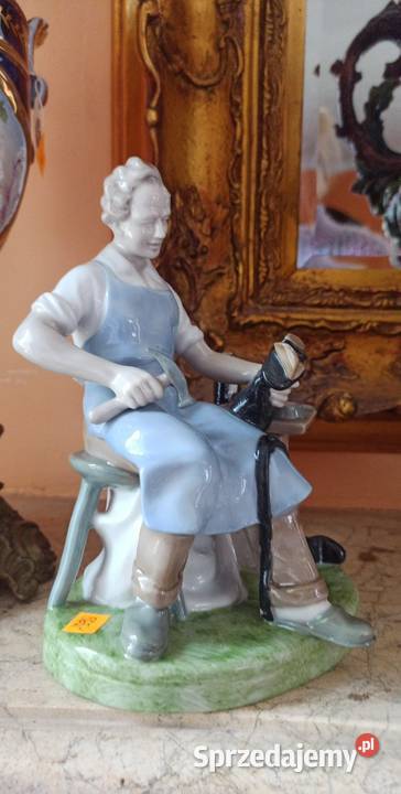 Figurka Szewc Carl Scheiding K G Turyngia 193239 Antyki, Sztuka, Kolekcje Gdańsk