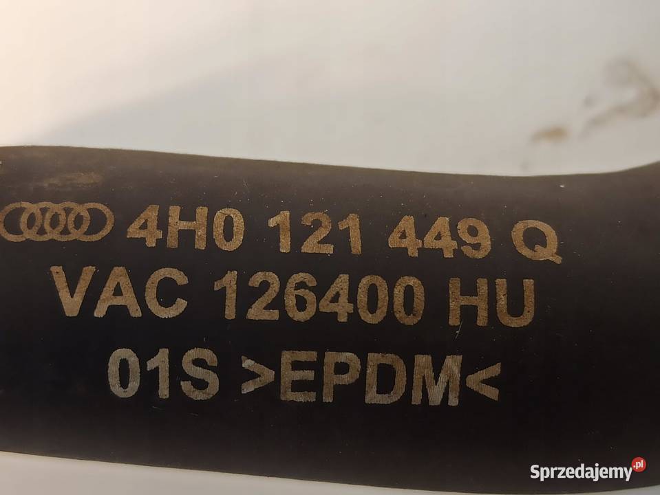 AUDI A8 30 TDI RURA WĄŻ WODY WODY 4H0121449Q Węże chłodnicy sprzedam