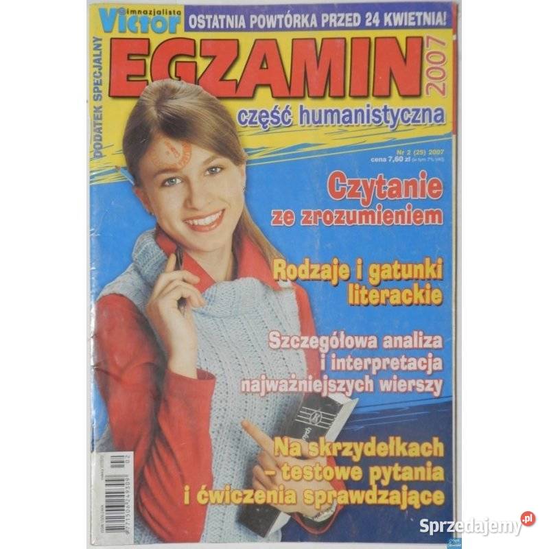 Victor Gimnazjalista Egzamin Część Humanistyczna