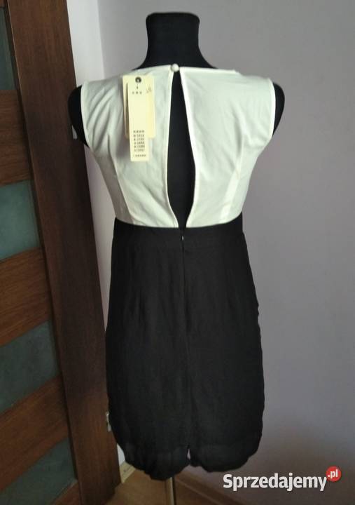 Nowa czarno biała sukienka Ximei Fashion basic