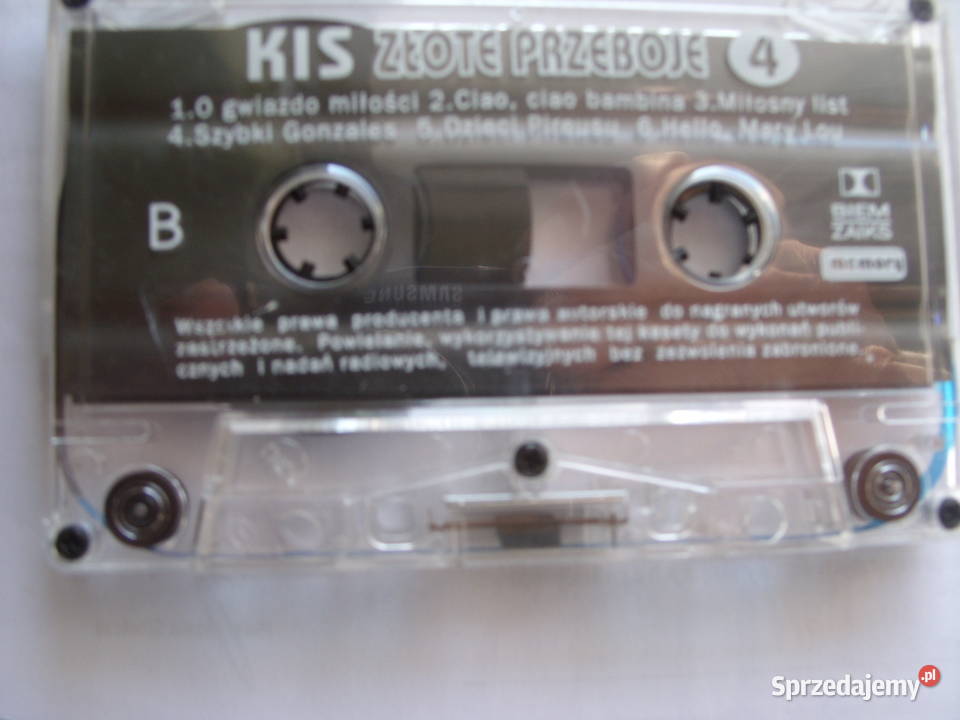 Kaseta KIS ZLOTE PRZEBOJE 4 1993 dolnośląskie Wołów