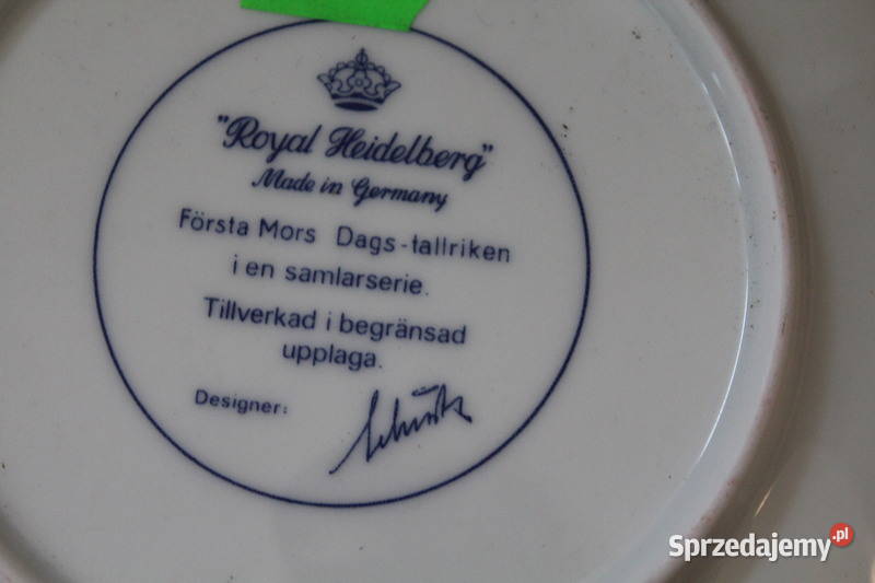 Talerzyk kolekcjonerski 1975 Royal Heidelberg zachodniopomorskie Szczecin