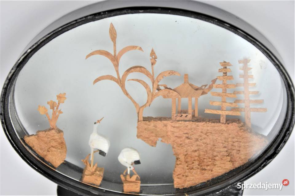 Chiński świat w miniaturze rękodzieło pocz XXw Rękodzieło Warszawa