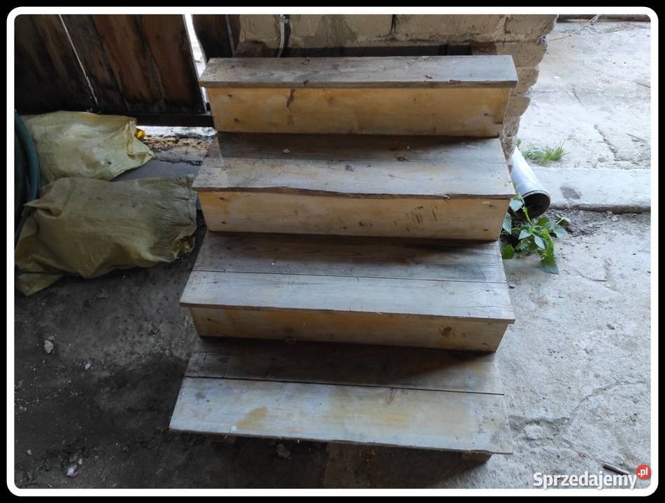 Schody drewniane na podwyższenie półpiętro 70 Pozostałe Płock