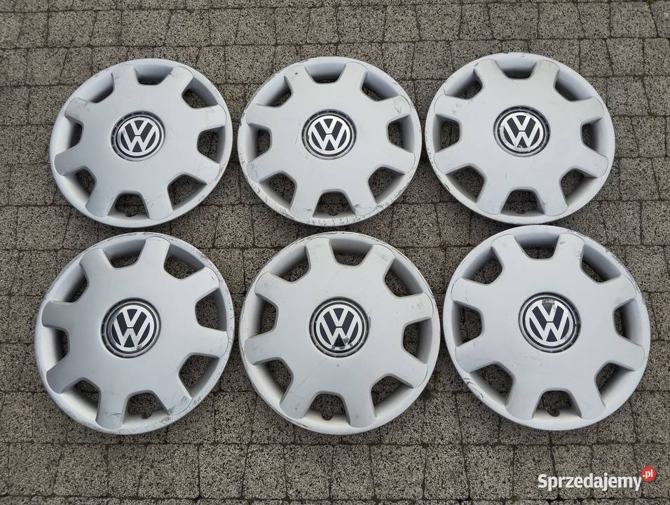Kołpak Vw 13 6N0601147C sztukę Polo oryginalny Opony i felgi Kamieniec