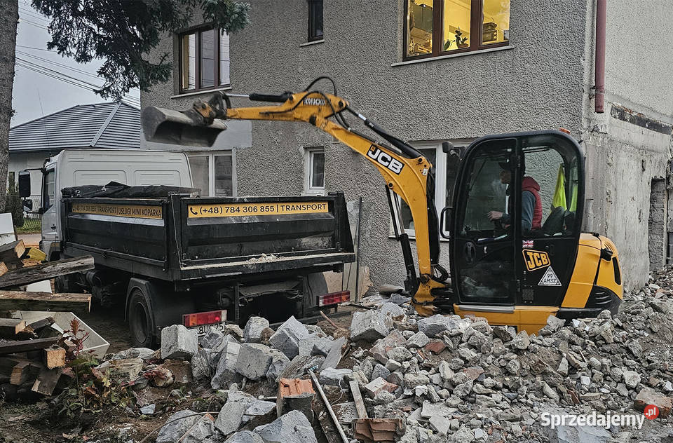 Usługi minikoparką wywrotką Kraków wykopy i