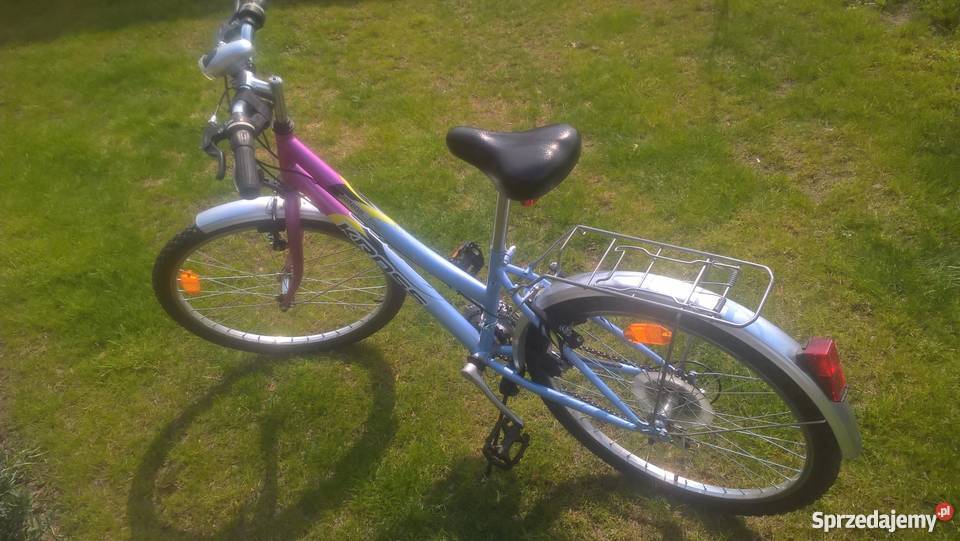Rower Kross Junior City rama 14 błękitnoróżowy wielkopolskie Konin