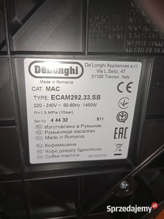 Delonghi Magnifica Evo ECAM 29233SB AGD drobne Biłgoraj