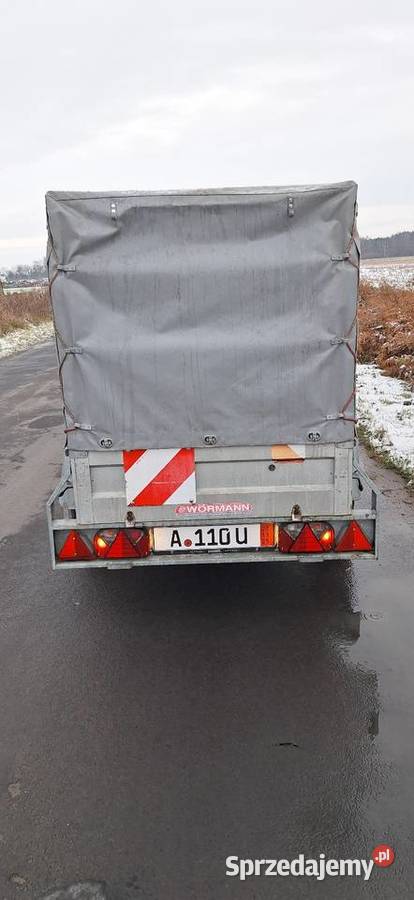 Przyczepka samochodowa lekka 750 super stan Burtowe i plandeki