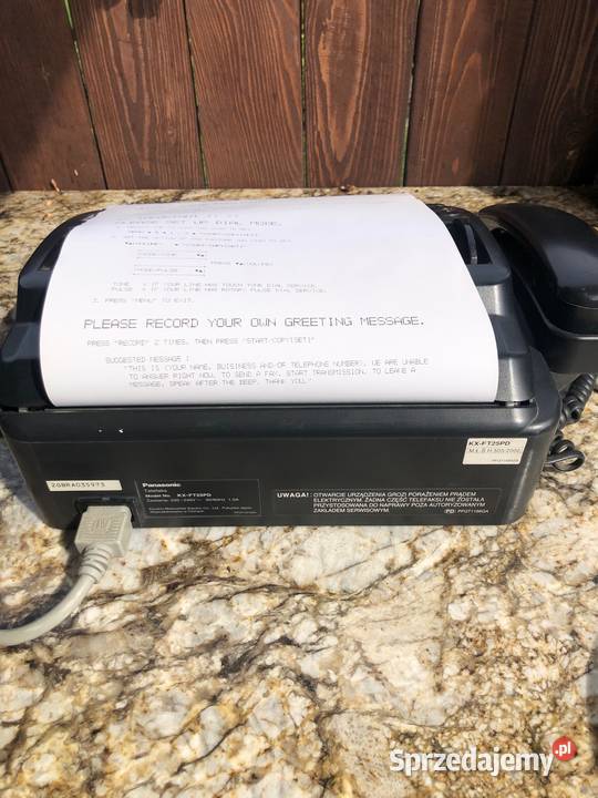 Cyfrowy automat zgłoszeniowy Panasonic KXFT25
