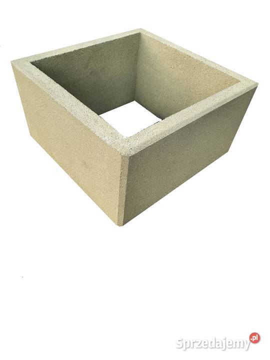 Gazony kwadratowe 40x40x30 donice betonowe Stoczek