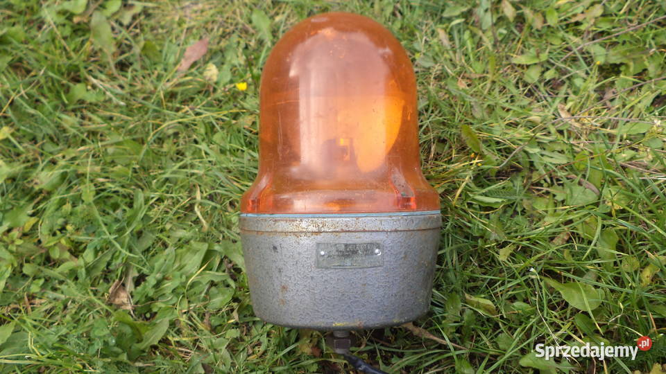 lampa ostrzegawcza kogut pomarańczowy 24V z prlu Starogard Gdański