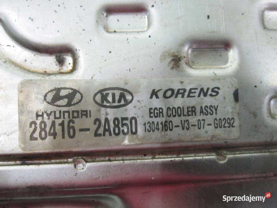HYUNDAI KIA 17 CRDI 116 chłodniczka spalin EGR