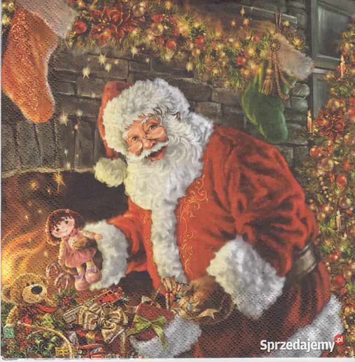 Decoupage serwetki MIkołaj Boże Narodzenia Skarżysko-Kamienna