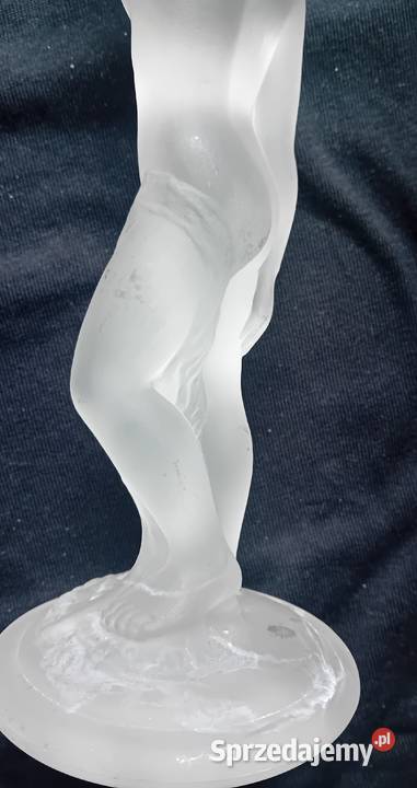 Figurka świecznik Piękna Helena Gusiewska Porcelana i szkło Koźminek