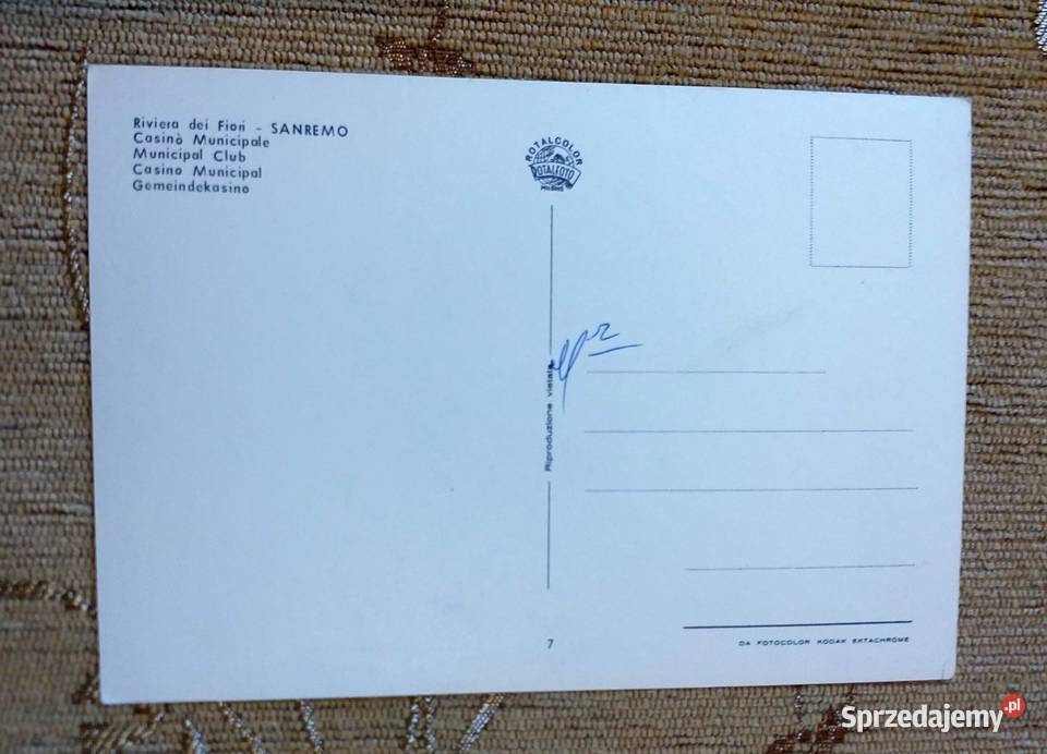 SAN REMO WIDOK NA CASINO MUNICIPALE DI SAN REMO