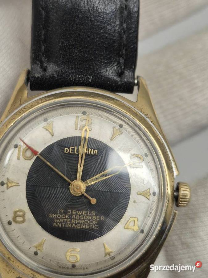 Zegarek Delbana vintage Swiss Chorzów