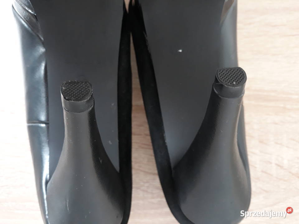 Klasyczne czarne szpilki czółenka na obcasie CCC Kraków sprzedam