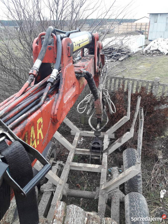 Przyczepa leśna Pronar z hds zrywka Połęcko