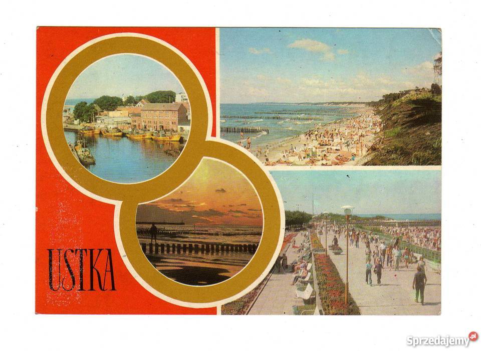 USTKA PORT RYBACKI POCZTÓWKA WIELOWIDOKOWA Krynki