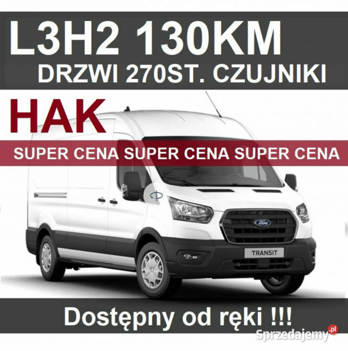 Ford Transit L3H2 130KM HAK hol. Super Niska Cena Dostępny od ręki ! 1606 …