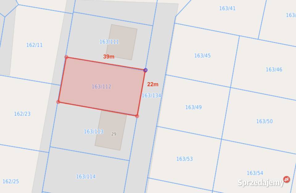 Łochowo działki 858m1033m1226m sprzedam