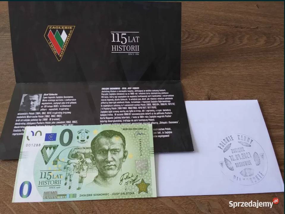 Banknot 0 Memo Euro Zagłębie Sosnowiec Józef