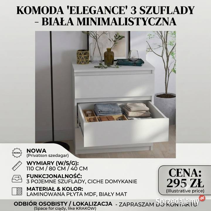Komoda z 3 szuflad