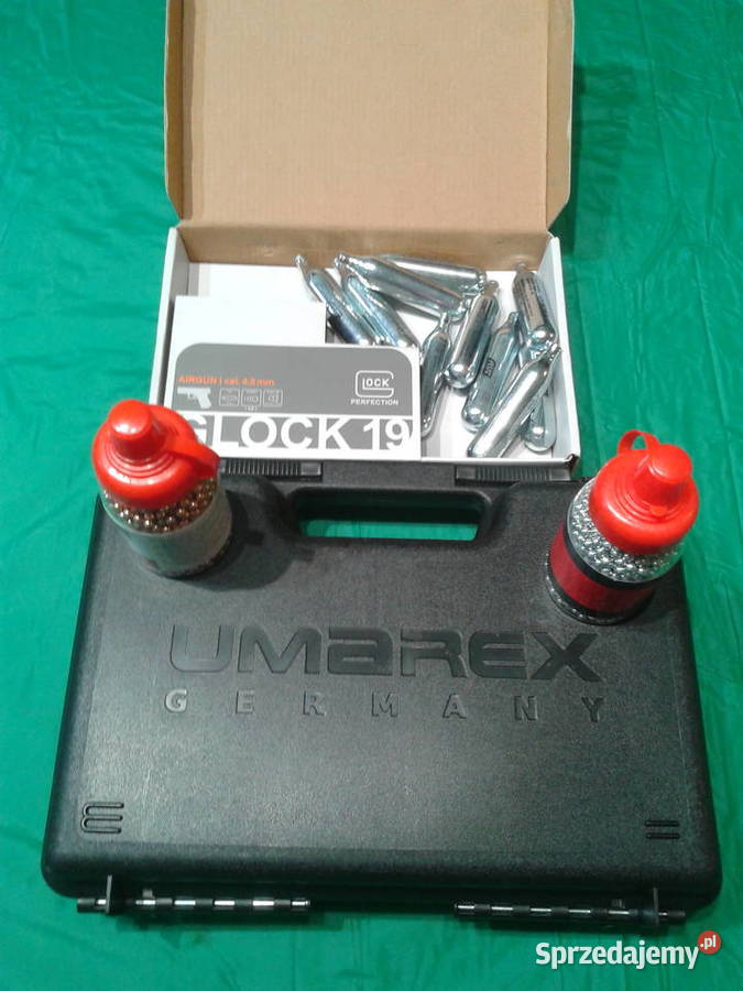Wiatrówka GLOCK CO2duży zestaw NOWY Sport i Wypoczynek Gniezno