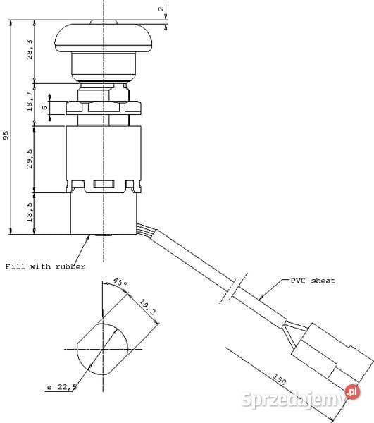 Włącznik wału WOM 23127500 Kamionna