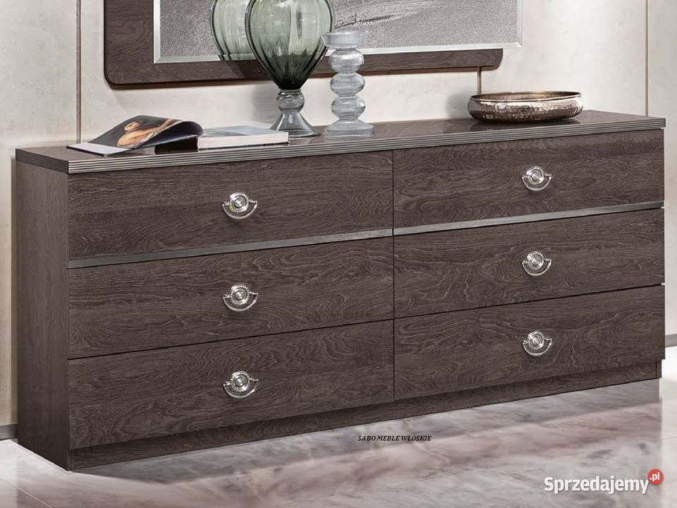 Zestaw do sypialni Bona 200 brązowosrebrna Meble do sypialni Przemyśl